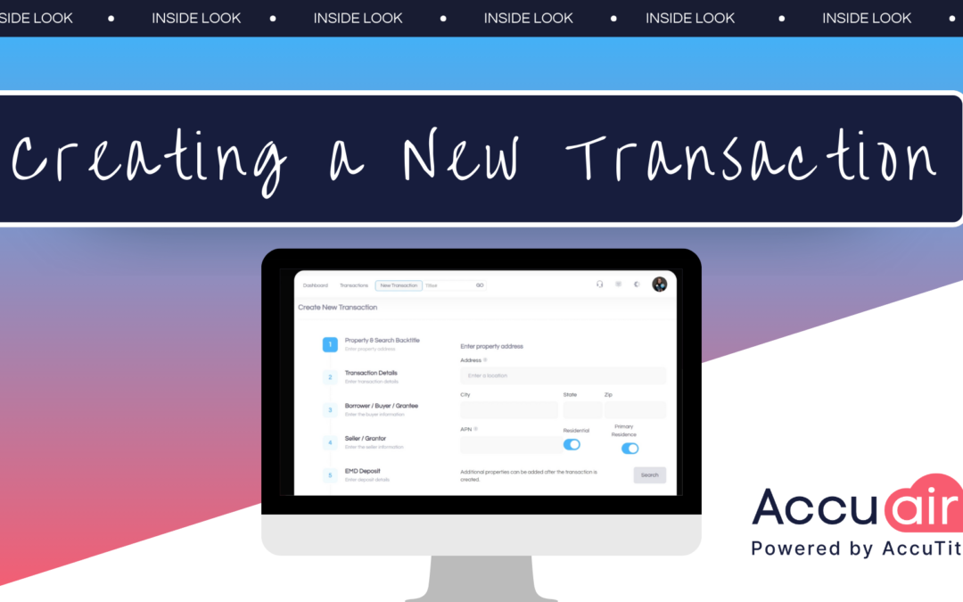 App Scalability & Creating a New Transaction